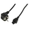 CAVO DI ALIMENTAZIONE CABLE-712 PER NOTEBOOK
, da Maschio Schuko angolato a Femmina Compaq, Lunghezza: 1,8 m, NERO.